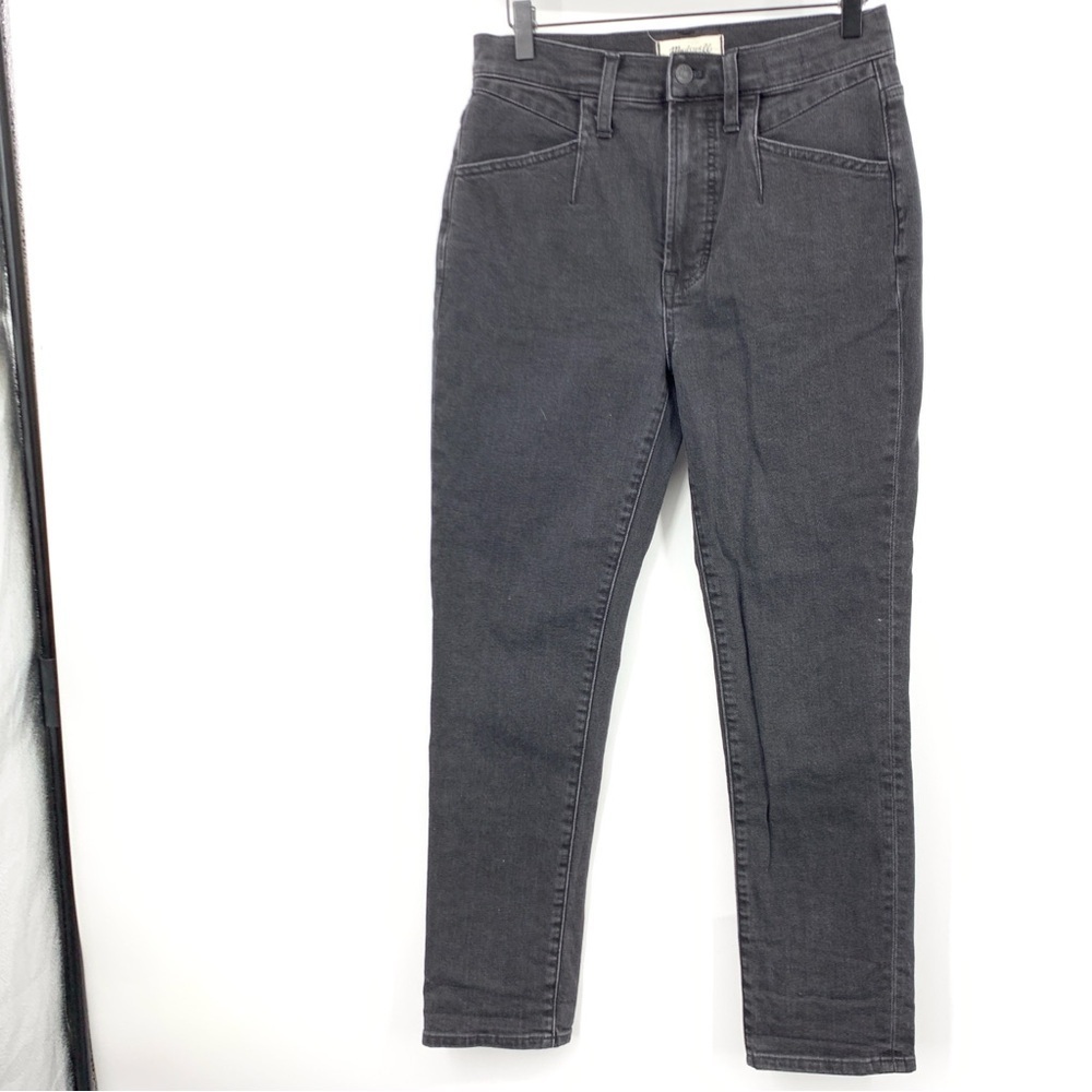Madewell Women Size 27 Jeans‎ Black Denim Pants Perfect Vintage Seamed Glenview
